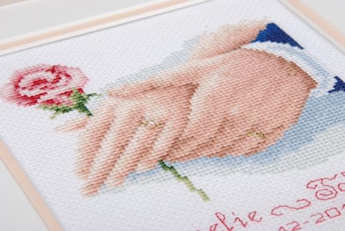 Vervaco Counted Cross Stitch Kit Wedding Ring 5.6" x 6.4"