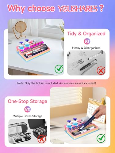 YOUSHARES Peptide Vials Case - 3ml and 30ml Insulin Vial Organizer - color: 3d_multicolor