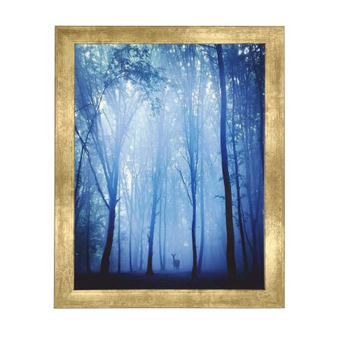 8x10 Photo Frame Gallery Picture frame with 5x7 mat,Freestanding and Wall Mountable,Gold - color: Gold, size: 8x10