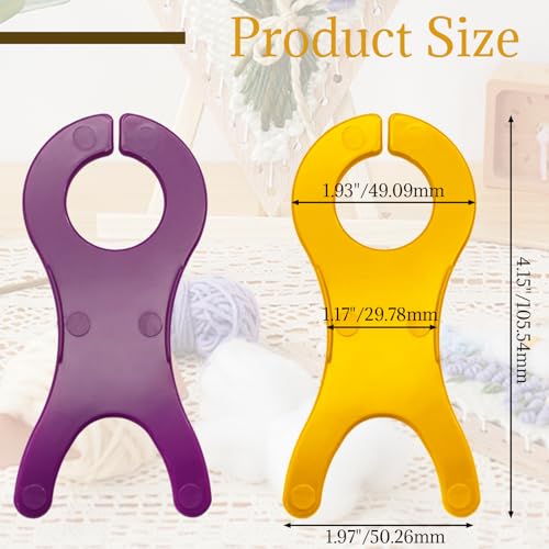 Jersvimc 20pcs Yarn Bobbins, for Crochet Large Bobbins Spool Tool - size: 2 Color -20Pcs