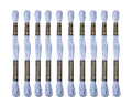 12 Skeins Embroidery Cotton Floss of 8.75yds for DIY Embroidery, Sky Blue - color: Sky Blue