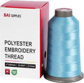 BAI Polyester Embroidery Machine Thread 5000 Yards Light Sky Blue+323 - color: Light Sky Blue+323