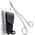 Applique Scissors for Embroidery - Double Curved Handle, 6", Brushed - color: Satin