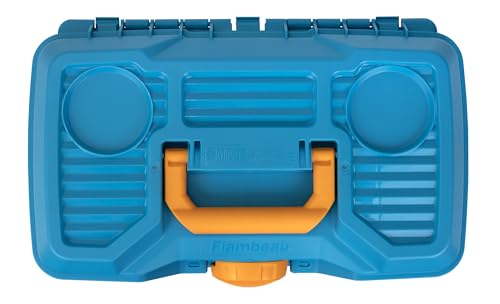 Flambeau Outdoors NextGen 4/0 M Tackle Box 4 Pivot Trays 23 Slots, Blue - size: Medium - Without Tackle Kit - Blue