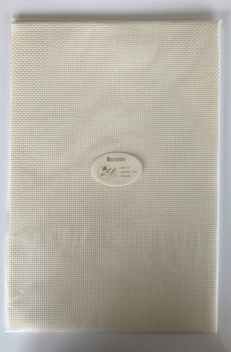 Aida Cloth 11 Count Cross Stitch Fabric,19×28inch (11CT,Off White) - color: Off White, size: 11CT