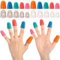 Zonon 20 Pcs Rubber Thimble Finger Protector,Classic Colors - color: Classic Colors