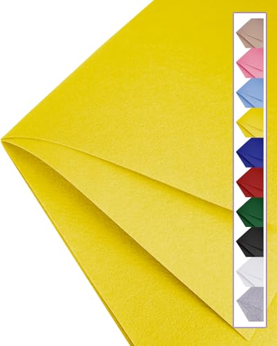 Yellow Felt Fabric 72" x 18", Large Stiff Craft Felt Sheet, Golden Yellow - color: Golden Yellow, size: 72" X 18" (0.5 Yard)