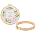 PATIKIL 3 Pieces 7 Inch Beech Wood Embroidery Hoops, Circle Cross Stitch Hoop Frames Embroidery Hoop Ring with Adjustment Brass Screw for Sewing, Needlework, DIY Craft Decoration - size: 7 Inch