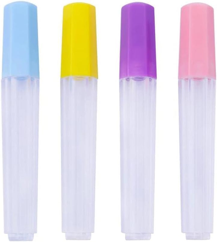 4 Pcs Clear Plastic Embroidery Felting Sewing Container Pin Needle Storage Tubes Bottle Holder Knitting Needle for Case Box Needle Storage Tubes Sewing Storage