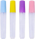 4 Pcs Clear Plastic Embroidery Felting Sewing Container Pin Needle Storage Tubes Bottle Holder Knitting Needle for Case Box Needle Storage Tubes Sewing Storage