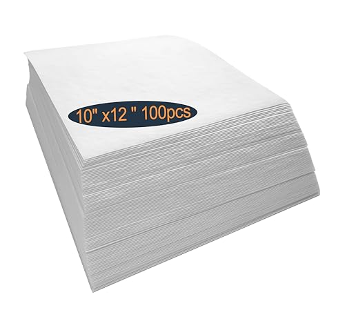 HimaPro Cut Away Embroidery Stabilizer Backing 2.5oz Medium Weight 10"x12" Cutaway Stabilizer for Machine Embroidery Precut 100pcs - 100% Polyester -Great for 5" x 7" Hoops - size: 10" x 12" x 100 PCs
