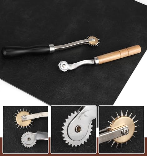 2 Pcs Pounce Wheel, Stainless Steel Perforator Wheel, Tracing Wheel