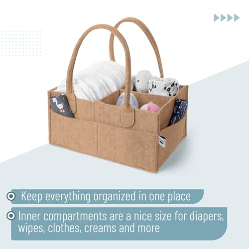 Mr. Pen- Baby Diaper Caddy Organizer, Earthy Clay - color: Earthy Clay, size: 1 Pack, Regular