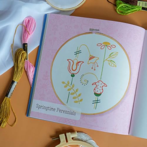 Garden of Stitches: 30 Floral Embroidery Patterns to Brighten Your Day