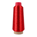 Mandala Crafts Metallic Red Embroidery Floss for Sewing, 3281 Yard Spool - color: Red, size: 3000M 3281 Yard