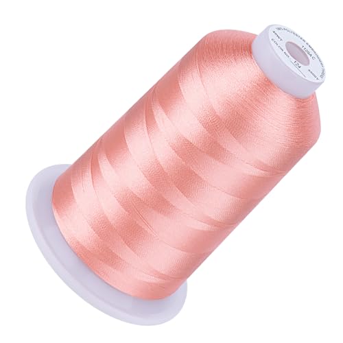 Simthread 5500Yds/5000M 40WT Polyester Embroidery Thread Fresh Pink 124 - color: FreshPink124