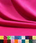 Barcelonetta | Poly Cotton Fabric for Sewing | Broadcloth Fabric | by the Yard | 60" Wide Roll | Lightweight, Breathable | Lining, Home Textile, Skirts, Tote Bags (Fuchsia, 1 Yard) - color: Fuchsia, size: 1 Yard