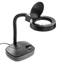 SE - 3.5X Magnification Table Lamp with Fluorescent Light - Flexible Gooseneck, Heavy Base, Cool White Lighting - Ideal for Craftsmen, Jewelers, Hobbyists - 12" Adjustable Neck, 110V-120V -MC353B - style: MC353B