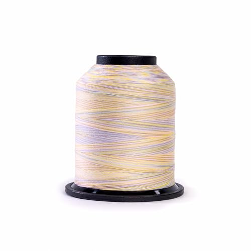 Finesse Variegated Thread | 100% Polyester, 3ply, 50wt | 1100yds Stackable Thread Cones for Quilting and Sewing… (Pastels) - color: Pastels