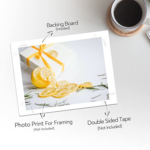 Golden State Art 12x16 White Backing Board, 10 Pack Backer Board for Print - size: 12x16