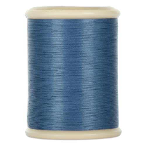 YLI Hand Quilting Thread - 100% Egyptian Cotton, Glazed, Strong & Tangle-Free, 500 yd. Spool - Gray Blue - color: Gray Blue