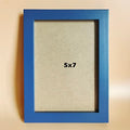 5x7 Picture Frames Blue Solid Wood Frame, Plastic Panel (Film Needs to be Removed) Table or Wall.Front Window Opening 4.5x6.5 inch. - color: Blue, size: 5x7