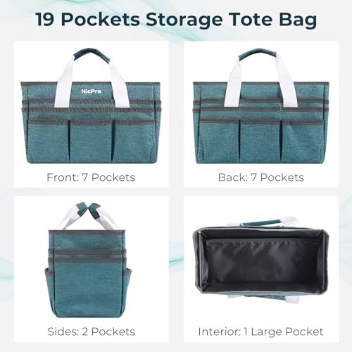 Nicpro Craft Art Bag, Art Tote Bag with Multiple Pockets for Supply Storage - size: Small