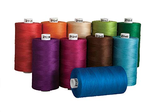Connecting Threads 100% Cotton Thread Sets - 1200 Yard Spools (Set of 10 - Bejeweled) - color: Bejeweled
