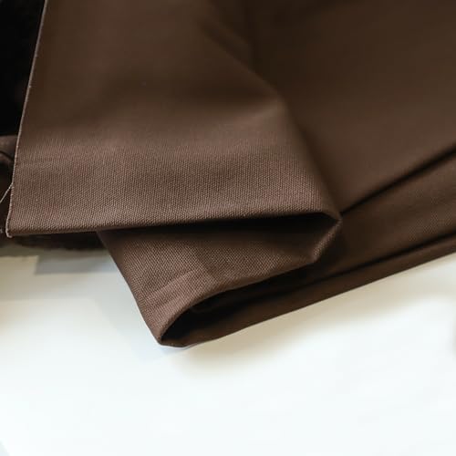 Simple&Opulence 100% Cotton Canvas Fabric 10oz. 59 Inch by The Yard, Nature Duck Fabric Textile Medium Weight for Painting, Sewing, Crafts, Embroidery, Bag, Handmade Home Decor(2 Yards, Brown) - color: Brown, size: 2 Yards