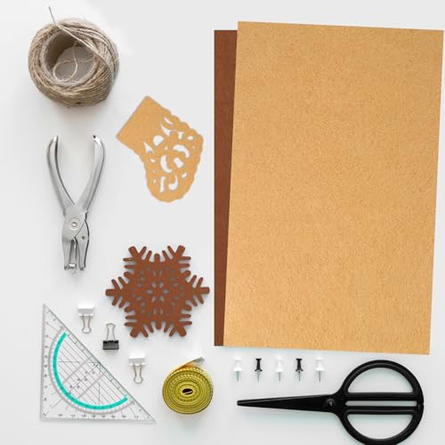 Brown Felt Sheets, 18 PCS 8"X12" Felts Sheets for Crafts Thin Craft Felt Paper Non-Woven Stiff Sewing Felts Fabric Sheet for DIY Art Craft Sewing Patchwork Projects Making - color: Brown