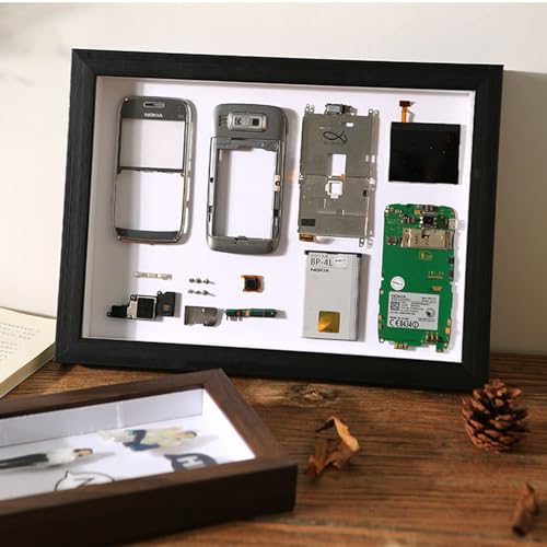 2 Pack Shadow Box Frame 8x10 Shadow Box Display Case Black Picture Frame Glass Surface Internal Depth 0.6 inch for Wall Or Tabletop - color: Black, size: 8x10 inch