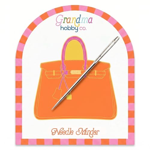 Aspen Lane Magnetic Needle Minder Needlepoint Accessory (Orange Bag) - color: Orange Bag