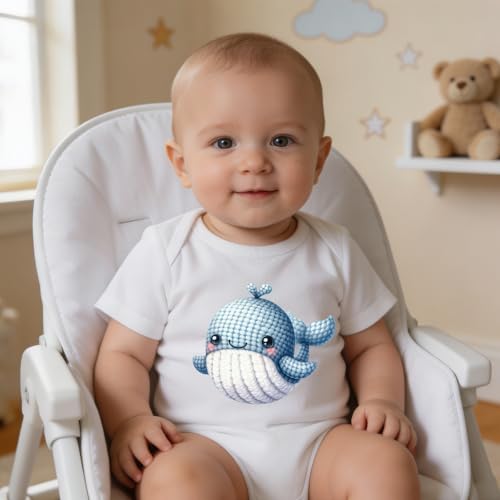 Rngmsi Dtf Transfers Ready to Press - 28 Pcs Baby Shower Iron on Transfers for Babysuit Bibs Baby, Cute Animals Iron on Stickers, Heat Transfer Vinyl Decals for DIY Fabric Clothes Decor - style: Baby Shower