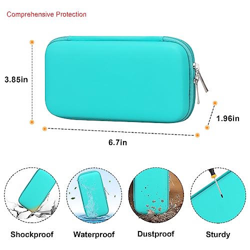Elonbo Diabetic Supplies Travel Case for Glucose Meter Diabetes Testing Kit - color: Green