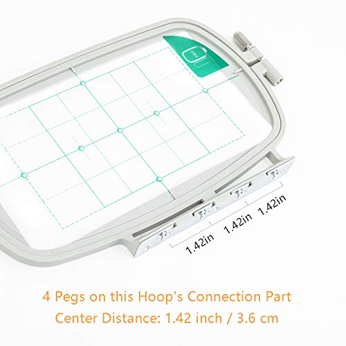 Sew Tech Embroidery Hoop for Brother, 4x6.75in 100x170mm SA434 EF71 Frame - size: 4" x 6.75" - SA434