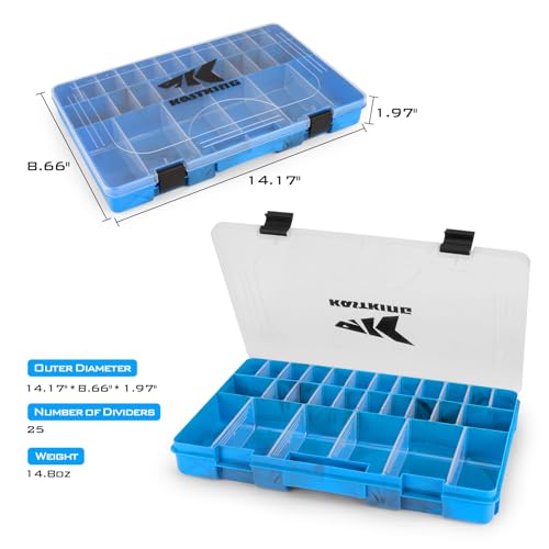 KastKing Utility Tackle Boxes, 3600 and 3700 Fishing Tackle Trays - color: Blue Camouflage, size: 3700(4Pack)