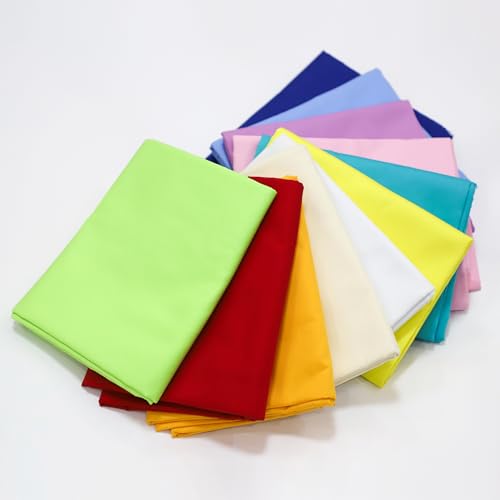 Royal Blue Cotton Fabric 2 Yards, 100% Natural Cotton Poplin Fabric by The Yard, 59 Inches Wide Lining Fabric for Sewing Apparel Cloth Hard-Wearing & High-Density Embroidery Quilting, Sewing Material - color: Royal Blue, size: 2Y