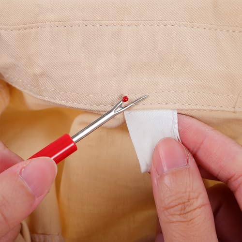 Seam Ripper Tools Set, 4Pcs Needle and Thread Seam Ripper Convenient Professional Thread Cutter Stitch Remover Tool for Hand Sewing Crafting Embroidery Knitting (Colorful)