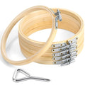 Caydo 6 Pieces 5 Inch Embroidery Hoop with Metal Screw - style: 5 INCH