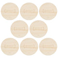 BENECREAT 8 Pack Wooden Embroidery Backing Discs,5.91inch Wooden Backs for Finishing Embroidery Hoops, Crossing Stitch Hoop for DIY Needlework Projects Sewing Craft - size: 150mm