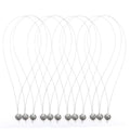 Hair Extension Nano Rings Threader Loop Hook Pulling Needle Tool 3pcs Micro Beads Links Feather Hair Extensions Threading Tool (12Pcs Threading Tool), Silver, 24cm