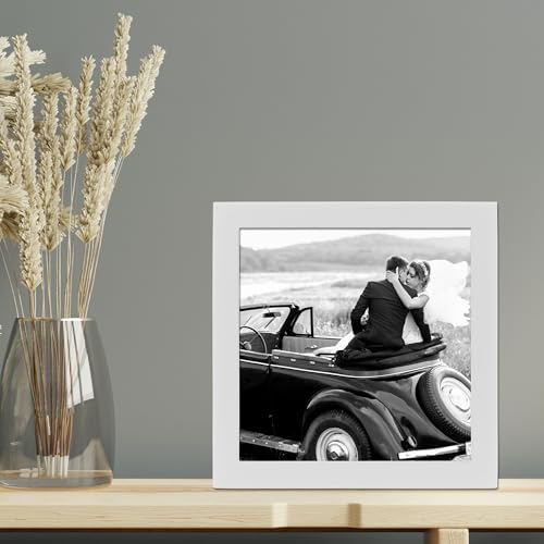 Lawrence Frames 5x5 White Wood Picture Frame - Gallery Collection (755855) - color: White, size: 5x5