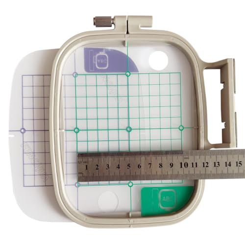 LNKA SA443-Medium Hoop Embroidery Hoops 4-Inch-by-4-Inch for Brother PE800 PE770 780D PE700 PC6500 Brother Innovis1250 700 Embroidery Machine - size: SA443-Medium Hoop