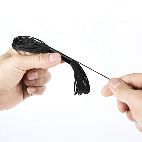 96 Black White Skeins Stranded Cross Stitch Floss Friendship Bracelets String Embroidery Thread with 12 Pieces Floss Bobbins, Cross Stitch Project