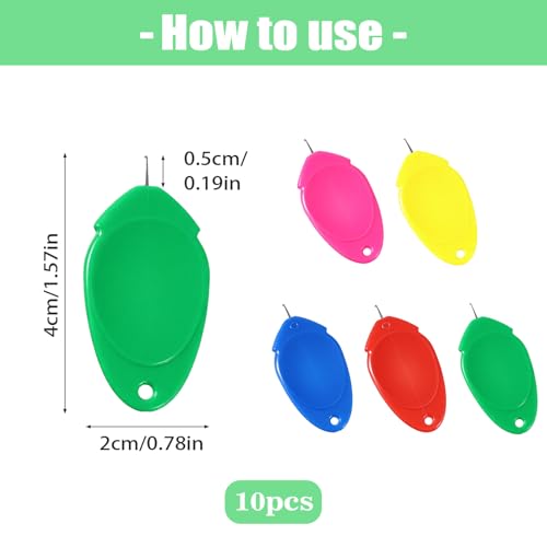 10 PCS Needle Threaders Needle Threader Tool for Hand Sewing Embroidery Simple Needles Threaders Tool for Needles Work, Sewing Machine, Embroidery