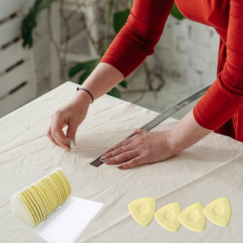 Tailors Chalk,20 Pack Triangle Tailor's Fabric Marker Chalk,Fabric Markers for Sewing,Sewing Notions & Accessories (Yellow) - color: Yellow