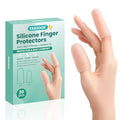 Gel Finger Cots & Finger Sleeves, 20 Pack Silicone Protectors, Nude - color: Nude