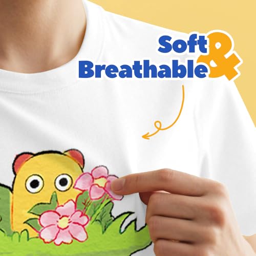 TranSmile Heat Transfer Paper for White Fabric, 8.5 x 11 In, 10 Sheets - color: White, size: 10 Sheets
