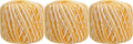 ThreadArt 100% Cotton Crochet Thread Size 3, Variegated Sunburst - color: VARIEGATED SUNBURST, size: SIZE 3 - 3 PACK