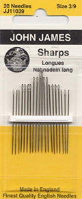 Sharps Hand Needles-Size 3/9 20/Pkg